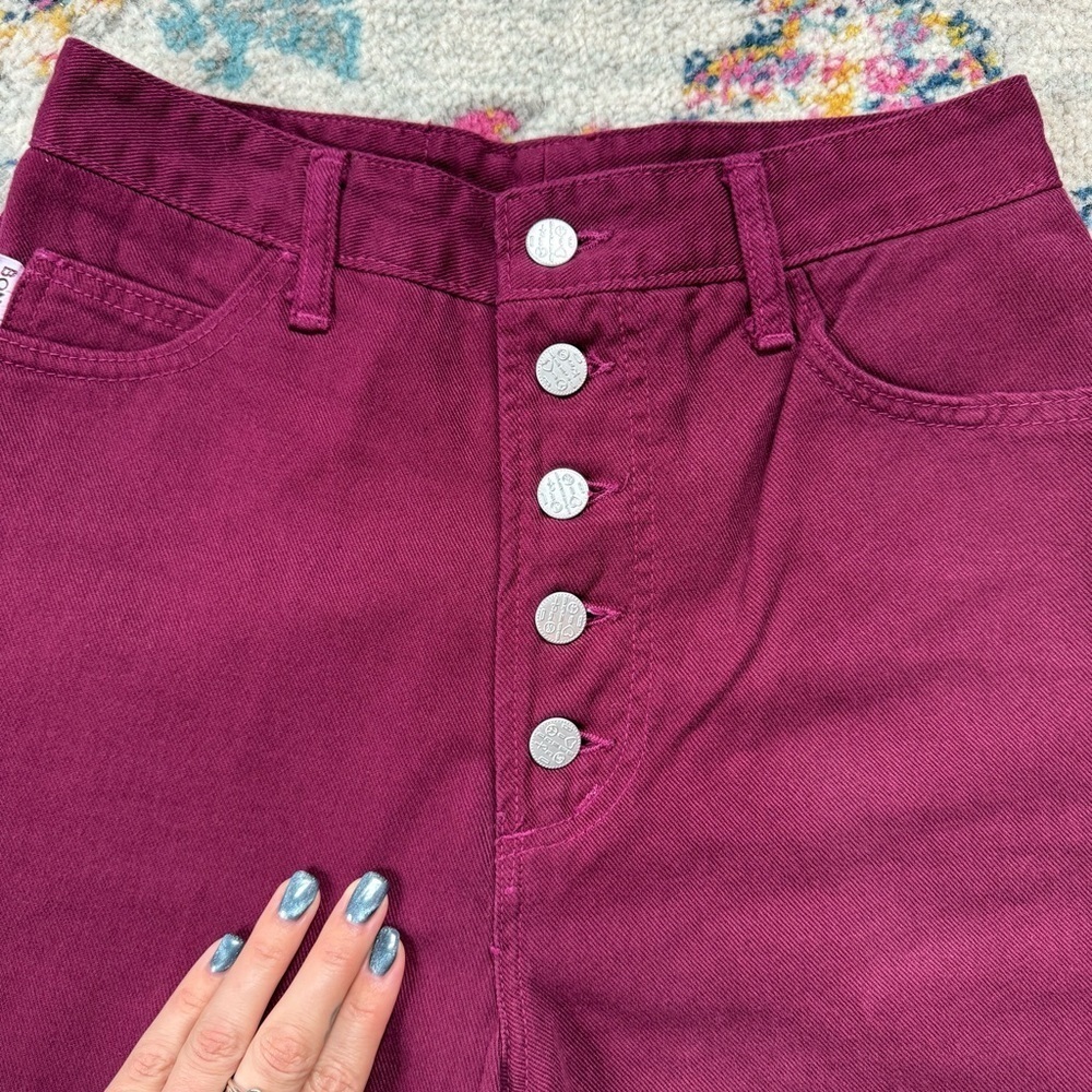 Vintage 90s Bongo Jeans With Rare Button Size 9 - Picture 5 of 7